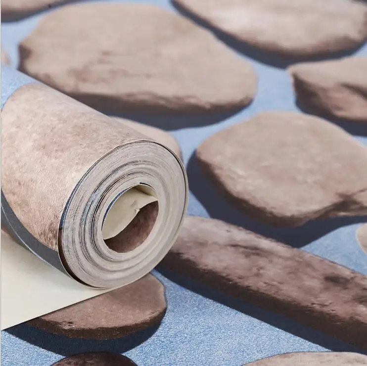 3D стерео булыжник узор обои имитация камней гостиная кафе бар Декор ПВХ