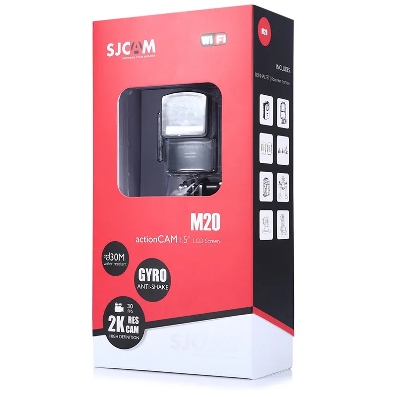 Оригинальная водонепроницаемая Спортивная Экшн-камера SJCAM M20 Wifi 4K 24fps HD 2 0 &quotс