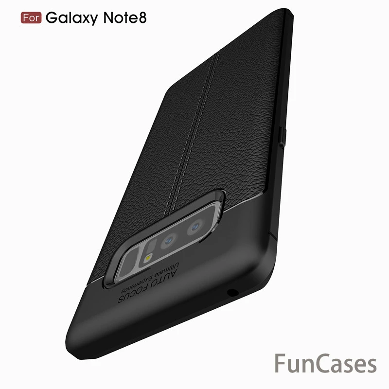 Роскошный чехол из искусственной кожи для samsung Note 8 тонкий мягкий полиуретана