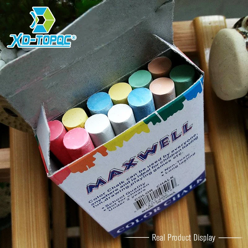 

12 pcs/Lot Chalk Pen Drawing Chalks For Blackboard 6 Colors Stationary Office School Supplies Accessories tizas escolar