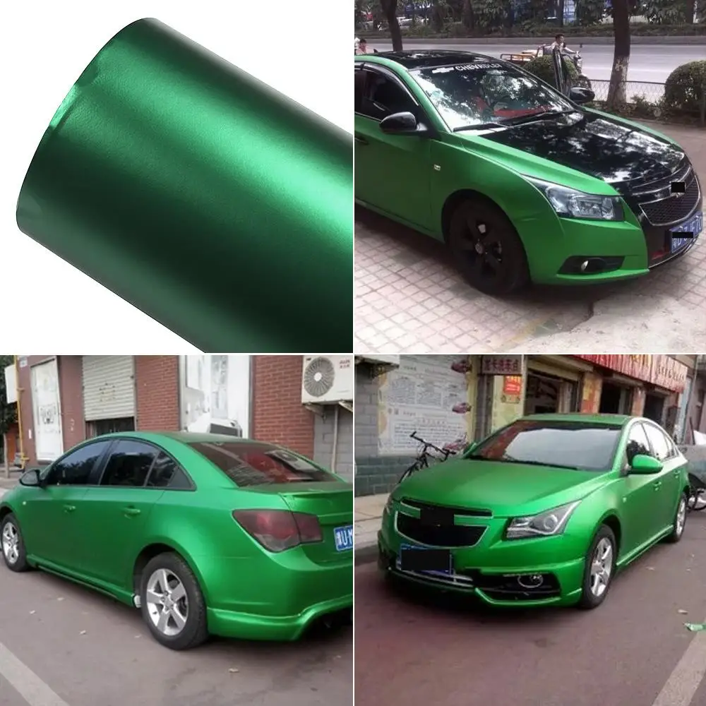 75*152 см крутая DIY ПВХ Виниловая пленка для отделки автомобиля наклейки для всего тела синие/Серебристые/фиолетовые/оранжевые/зеленые наклейки для стайлинга автомобилей