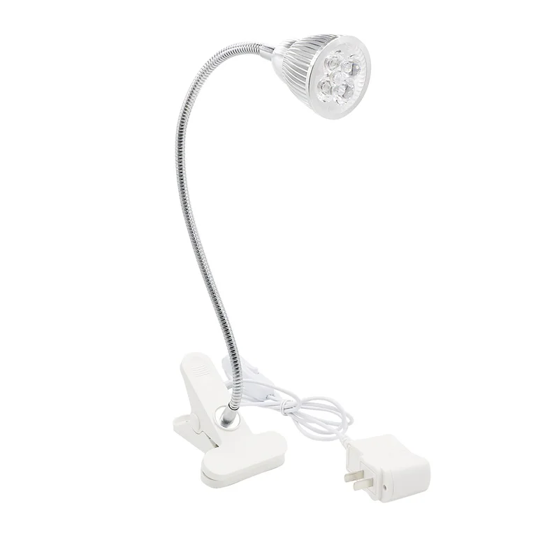 구매 Led 성장 전구 램프 5W 식물 꽃 야채 성장 조명 실내 온실 수경법 시스템 + 책상 홀더 클립