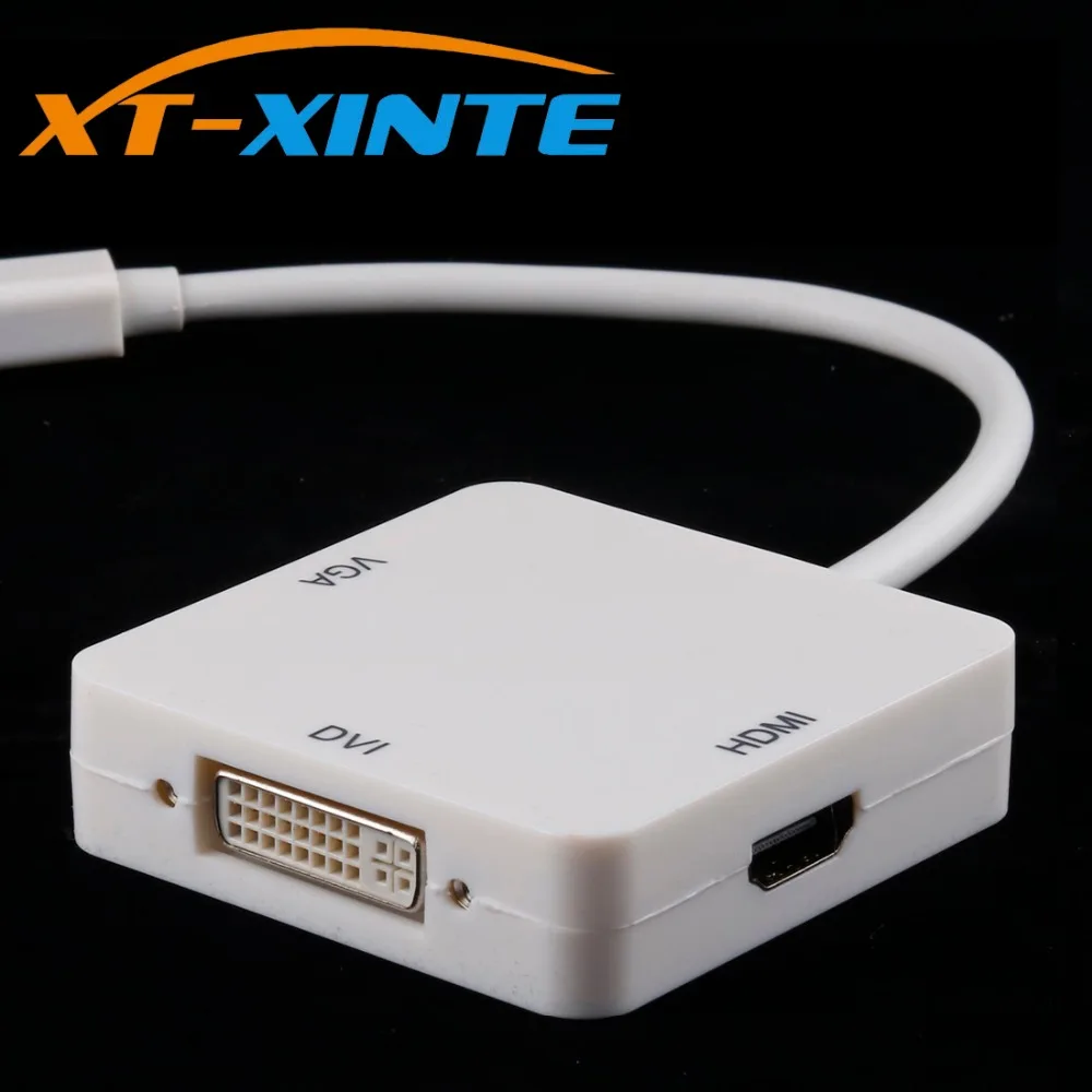 Mini 3 в 1 DP Thunderbolt to DVI D VGA HDMI адаптер кабель DisplayPort 20pin мужской порт Для iMac Mac Pro Air Book| |