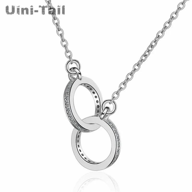 Uini-Tail Горячее предложение новинка Стерлинговое Серебро 925 пробы два круга