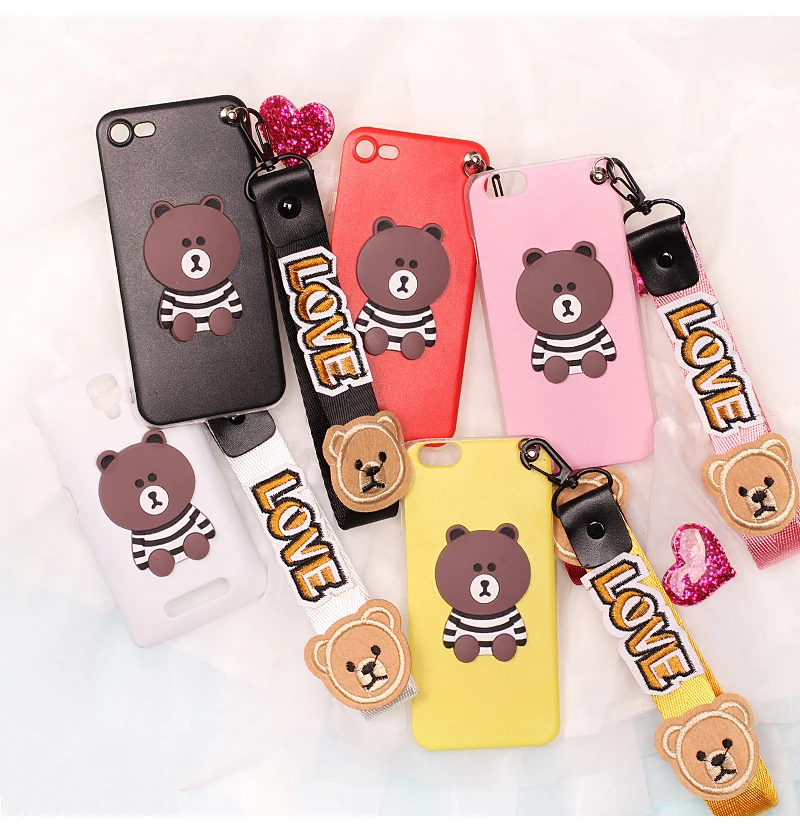 Для zte Blade V5 V7 V8 X3 D2 A110 A452 Nubia Z5 Z7 Z9 Max Z11 Mini Lite Bear ремень мобильный чехол для телефона Funda чехол сумка корпус