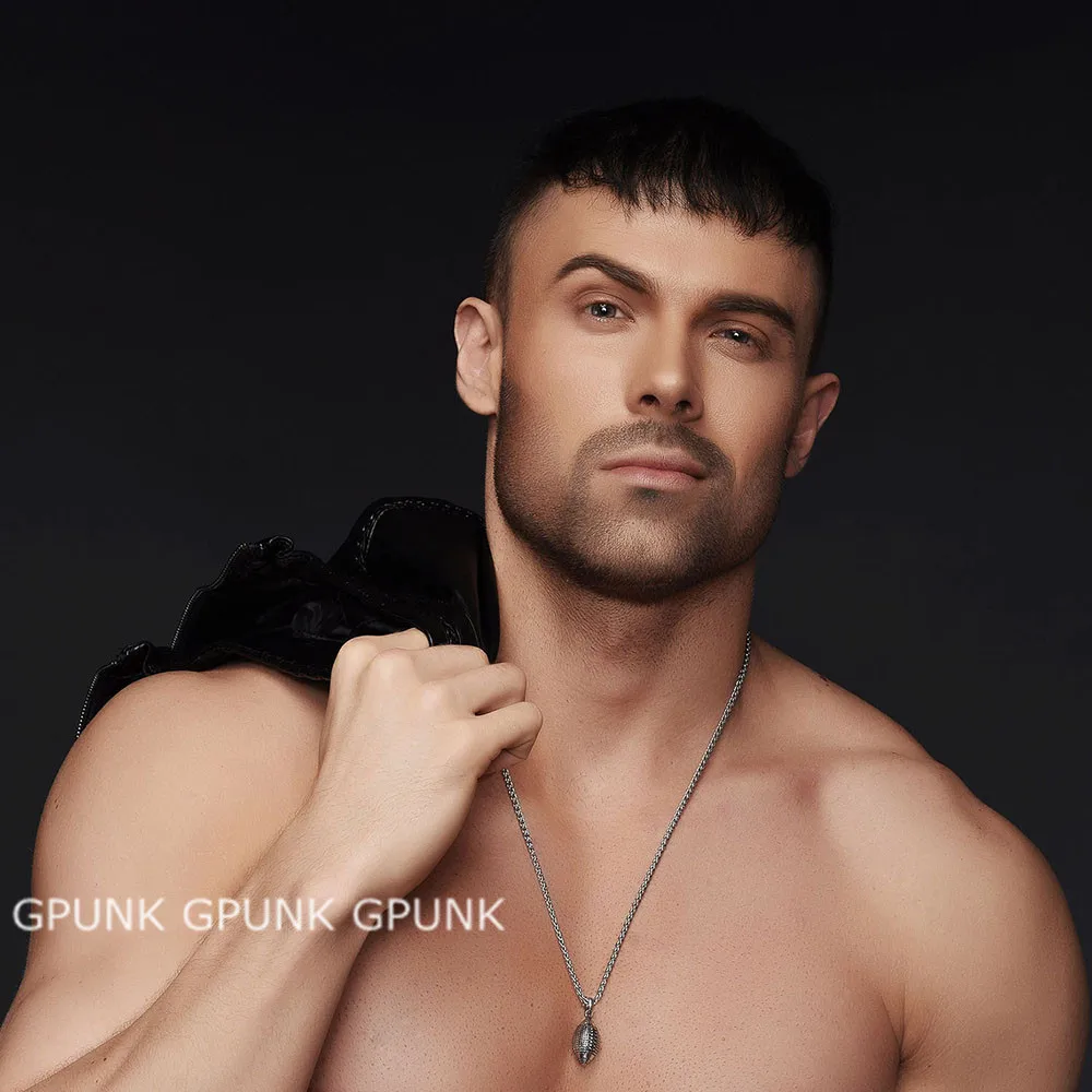 Кулон для регби с цепочкой ювелирные аксессуары спортзала кулон из нержавеющей