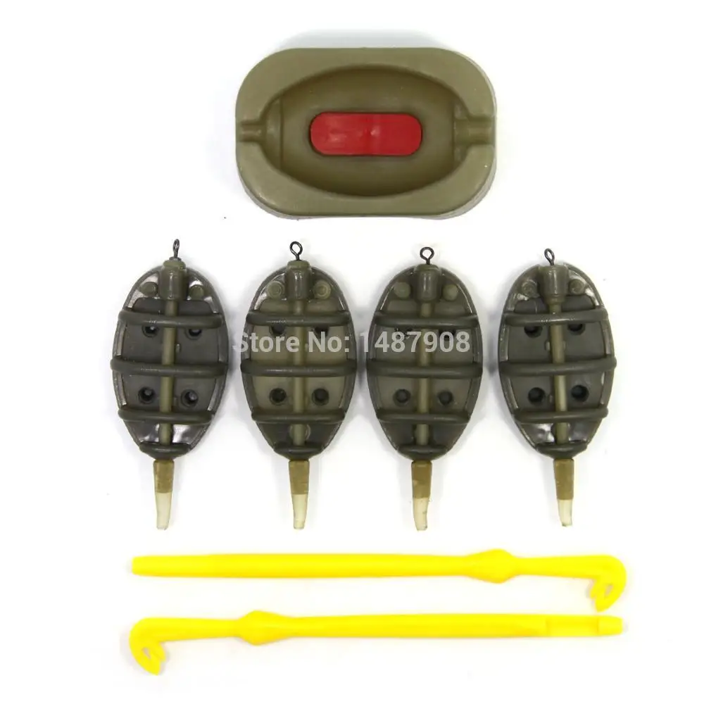 SAMSFX встроенный метод подачи фидер для ловли карпа с литьевой крышкой свинец вес