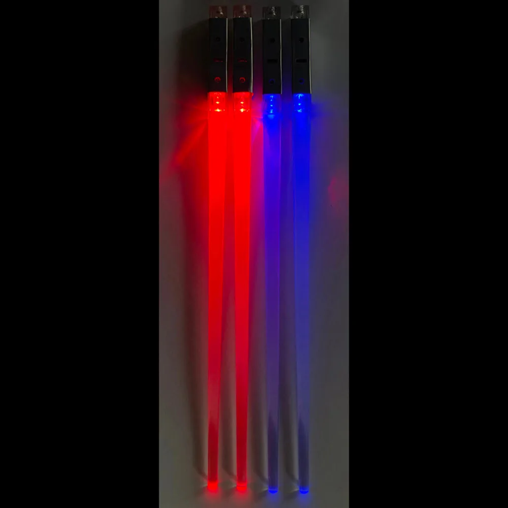 1 пара светодиодный палочки для еды Нескользящая подсветкой палочками прочный