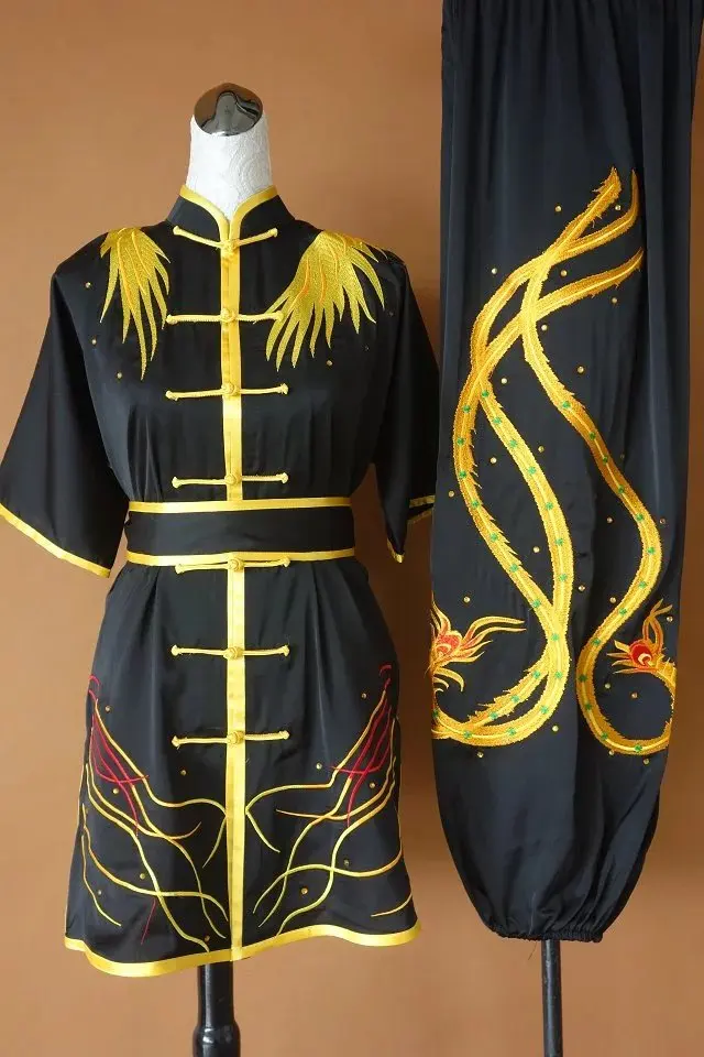Wushu taichi одежда тайцзи changquan Униформа боевых искусств соревнование вышитая kungfu