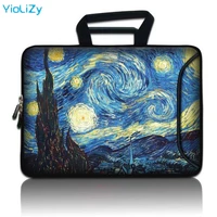 van gogh print laptop pouch tablet bag 9 7 12 13 14 15 6 17 3 notebook sleeve protective case for cover macbook air 13 sbp 24818