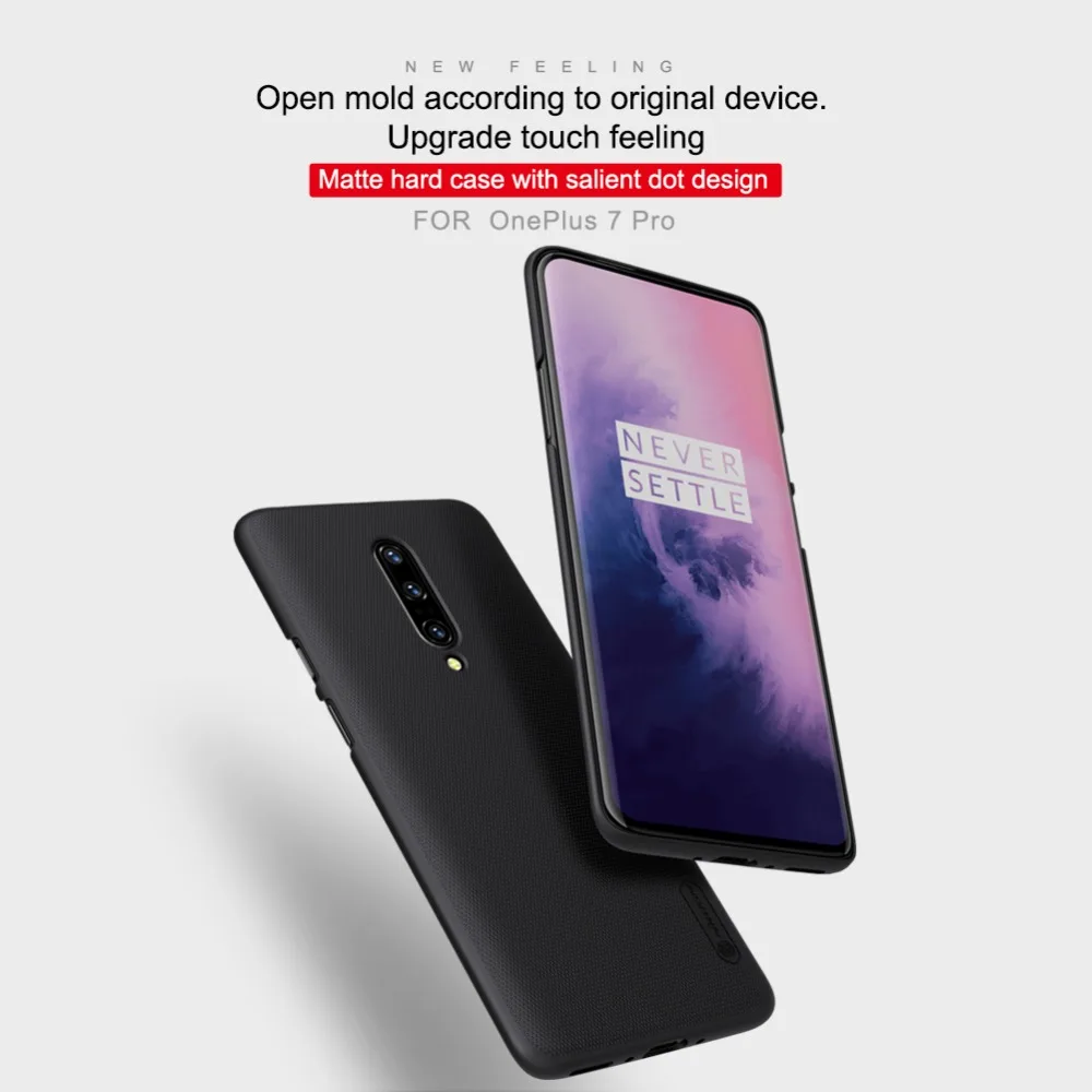 Чехол для Oneplus 7 One Plus 7, чехол NILLKIN, суперматовый чехол для Oneplus 7 Pro, матовый чехол с держателем для телефона