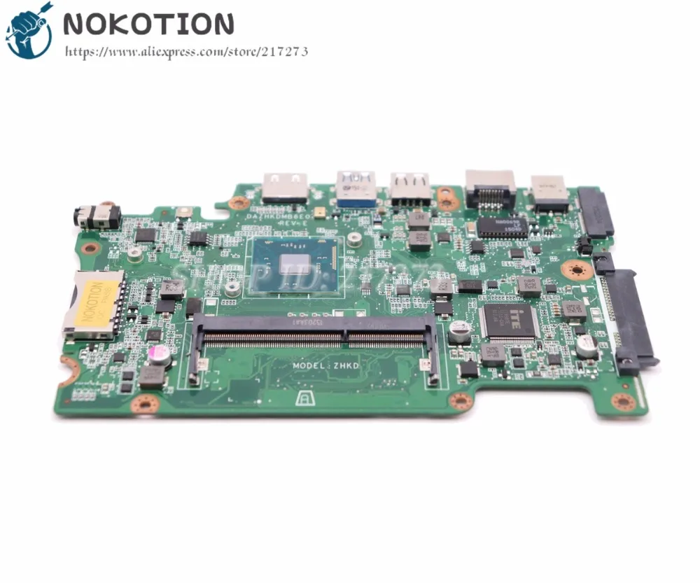NOKOTION NBVB811001 материнская плата для acer aspire ES1-131 основная плата DAZHKDMB6E0 DDR3 с процессором