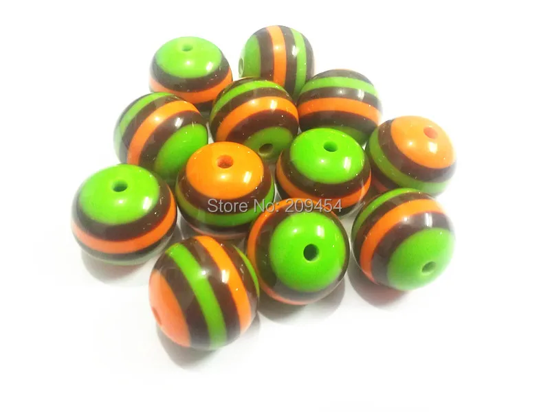 Новый дизайн! 20 мм 100 шт./лот бусины в полоску оранжевого/кофейного/лаймового