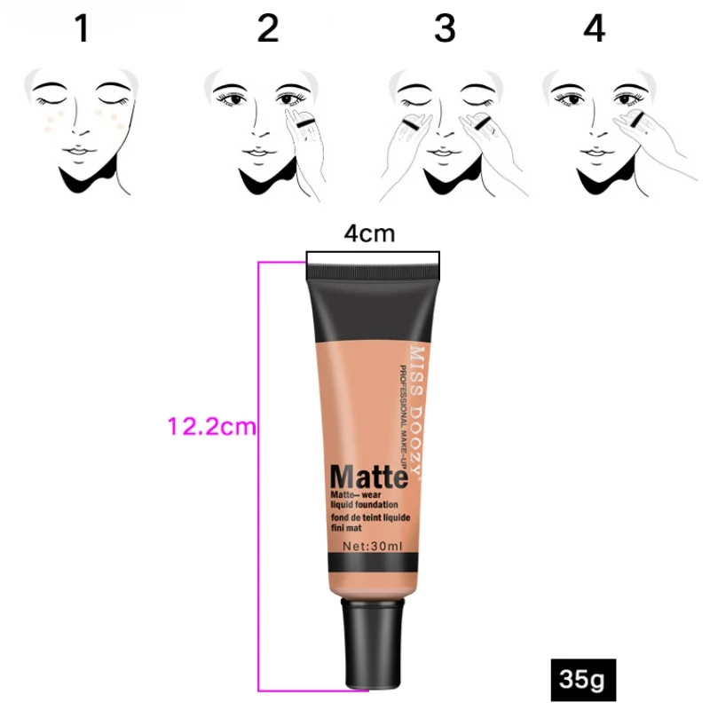 4 цвета Жидкий Макияж для лица консилер удобный Профессиональный крем глаз
