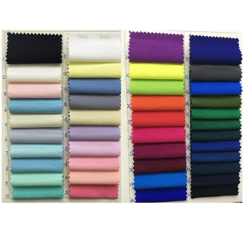 148 см * 5 ярдов 42 цвета мягкий стрейч Одноцветный Двухслойный хлопок нейлон