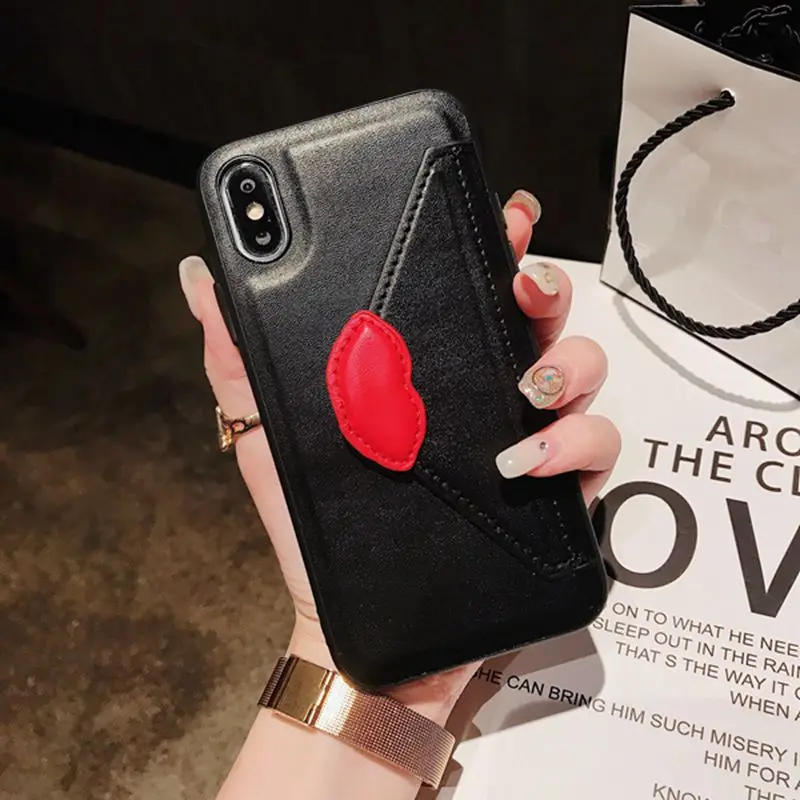 Милый чехол конверт с подставкой для iphone7 8plus iphone6s 6 plus Мягкий силиконовый