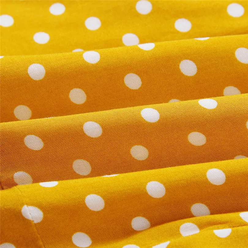 Новое Женское модное летнее повседневное свободное платье в горошек с коротким