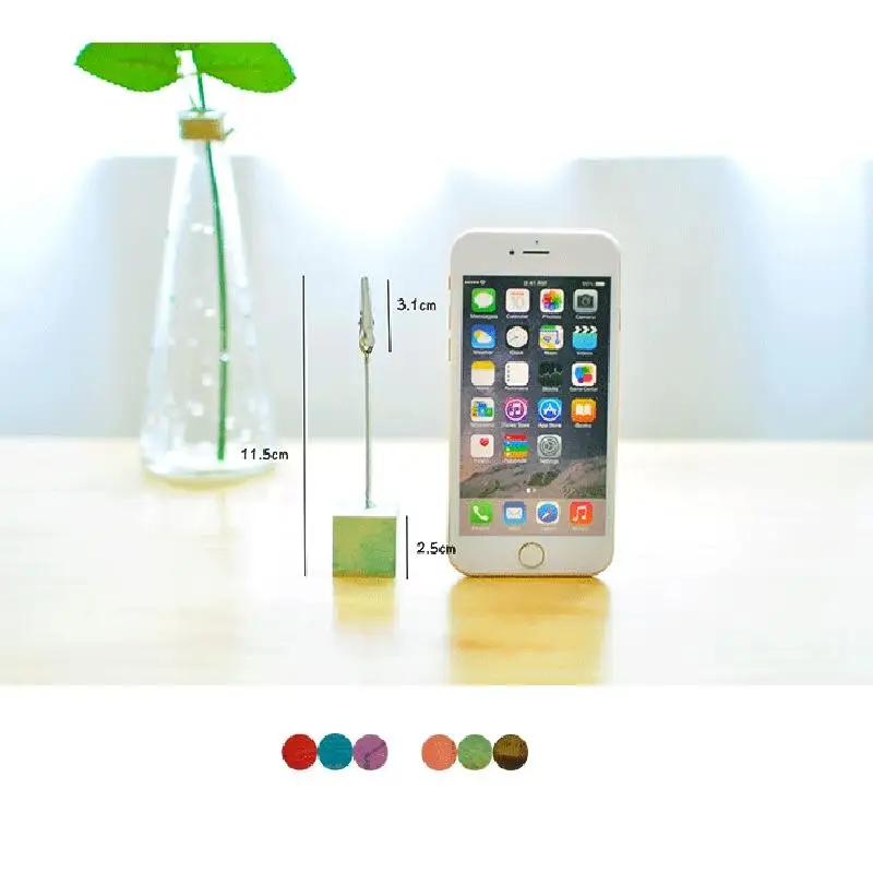 Lumiparty 16 шт. красочные сосны свадебное меню Клип Таблица номера застежка клип Фото