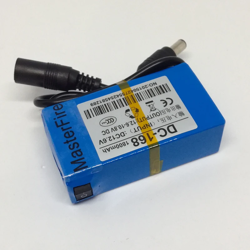 MasterFire Портативный DC 168 AC/DC 12V 1800 мА/ч Перезаряжаемые литий ионный Батарея пакет для