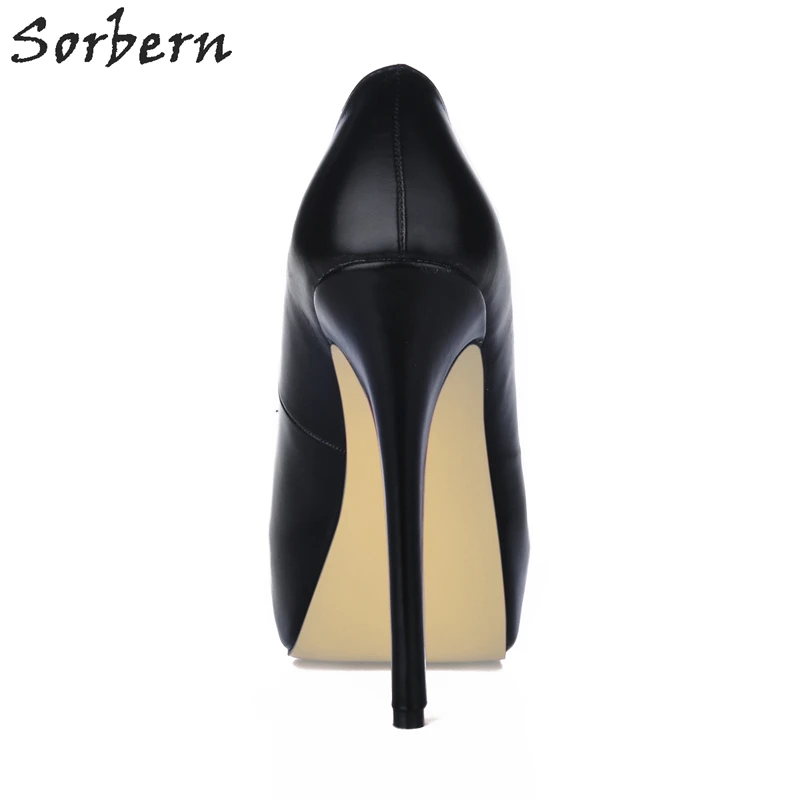 Sorbern/роскошная женская обувь черного цвета туфли-лодочки на заказ красной