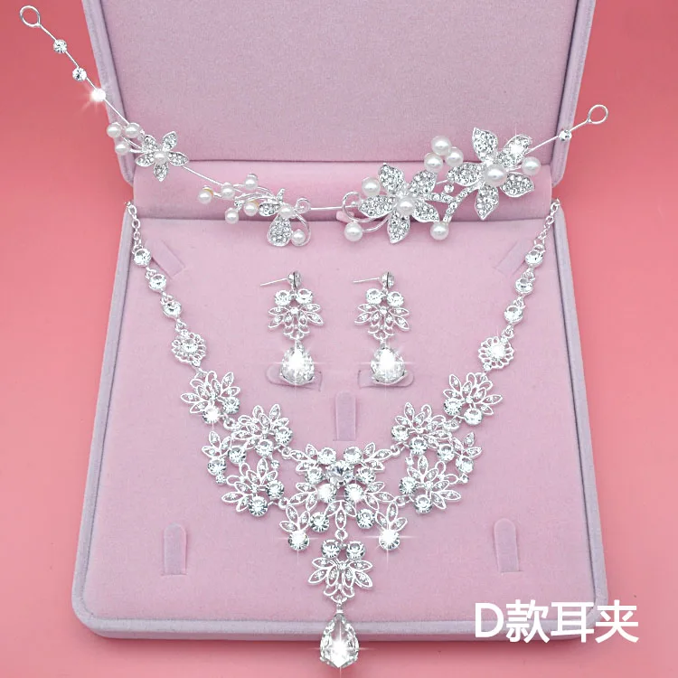 Женский праздничный комплект Moda de Cristal Do Casamento Conjuntos De Joias Noiva Tiara Coroa Brinco Colar muchares для