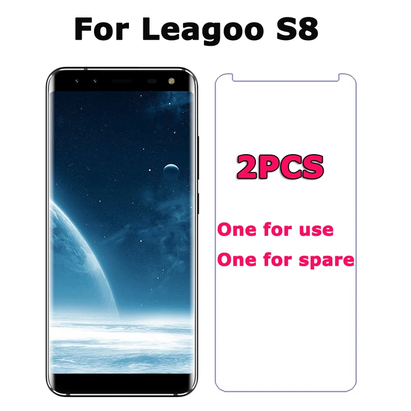 

2PCS Leagoo S8 Tempered Glass for Leagoo S8 5.72 Screen Protector 9H 2.5D Premium Ultra-thin Guard Film Leagoo S8 3GB 32GB