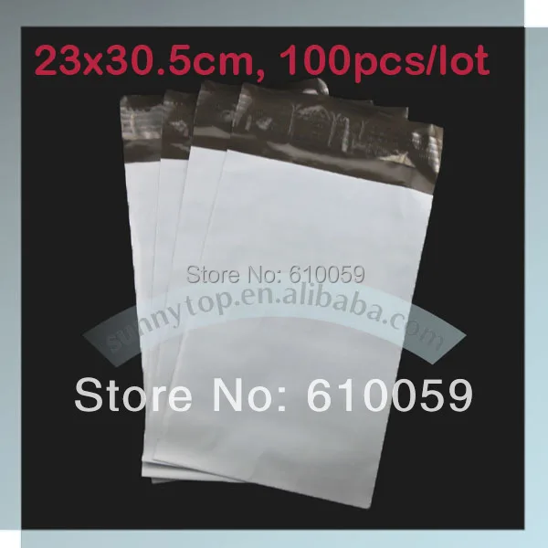 Бесплатная доставка 9x12 дюймов (23x30 5 см) белые пластиковые оригинальные почтовые