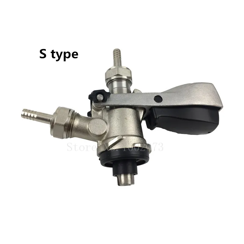 

S-type keg coupler keg Draft Beer dispenser beer keg coupler for beer brewing wine bar brew Bar Tools