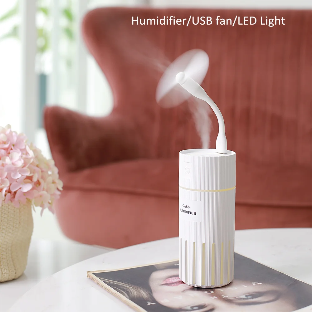 

3 in 1 Air Humidifier 320ML USB Mini Ultrasonic Essential Aroma Diffuser Car Home Portable Colorful Lamp Air Purifier Mist Maker