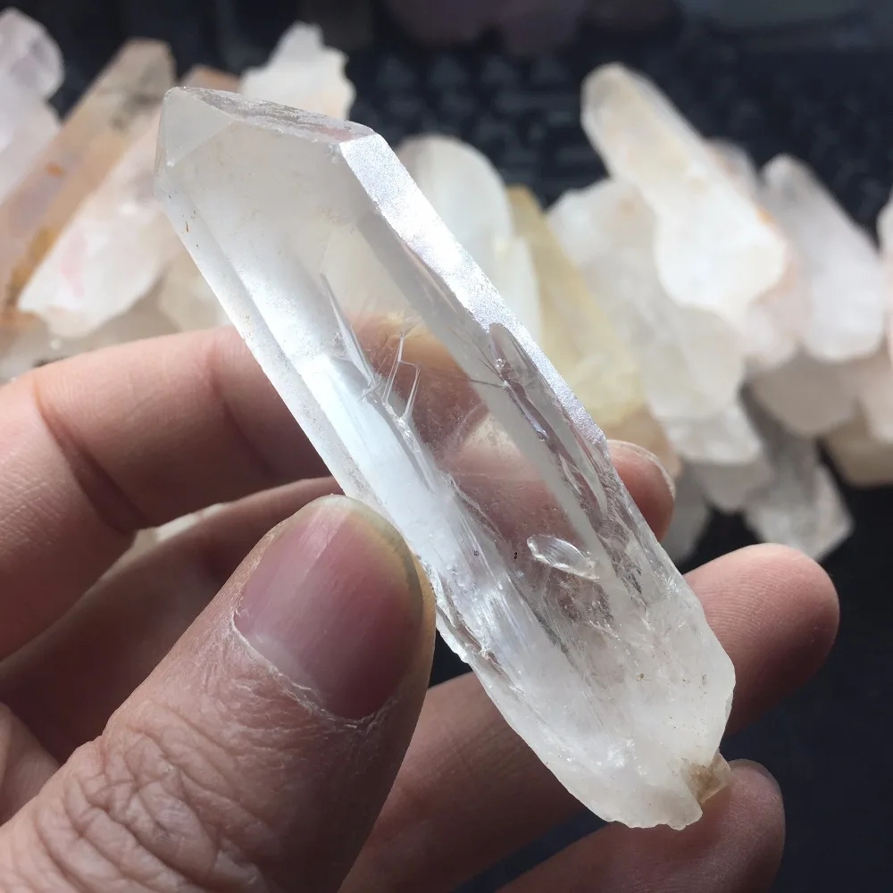5 Pieces a lots Natural Rough Quartz Crystal Healing Wand High Quality Mineral Stone Collection Decor for Home #CWD75 | Дом и сад