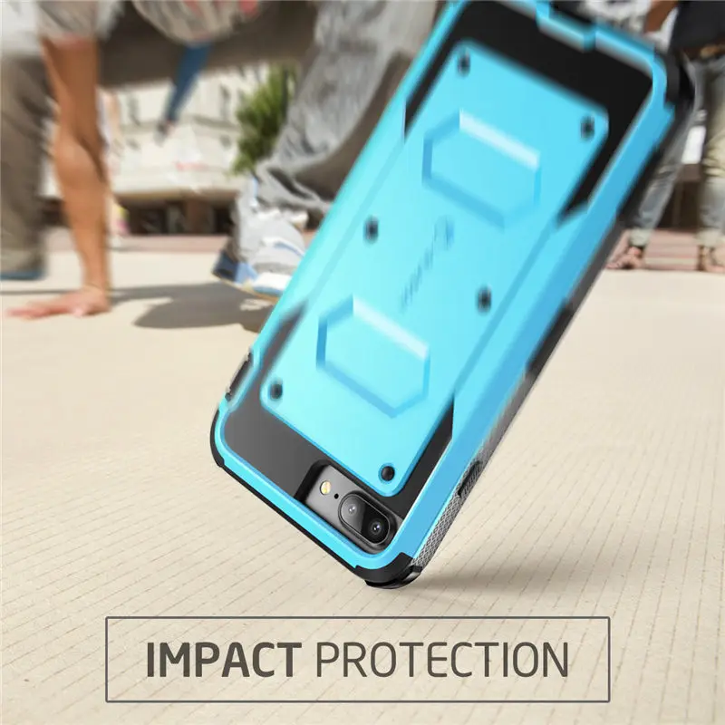 For iPhone 7 8 Plus Case i-Blason Armorbox Full Body Heavy Duty Shock Reduction Bumper WITH Built in Screen Protector | Мобильные