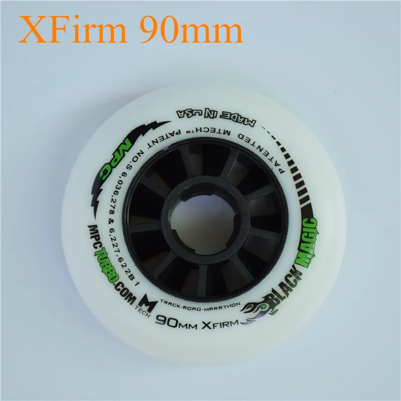 8 XFirm 90mm XXFirm 110 мм XFirm 100 мм фирма 90 мм встроенные скоростные коньки колеса для внутреннего трека на открытом воздухе гоночные черные магические для MPC для CITYRUN - Цвет: 8 XFirm 90mm