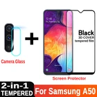 Для Samsung A50 Защитная пленка для экрана и объектива камеры защитное стекло защитная пленка Закаленное стекло для Samsung A 50 SM A505F Samsun 6,4