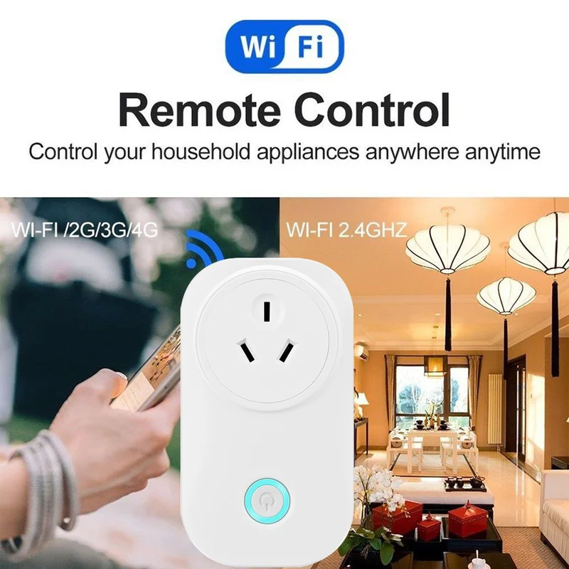 Умная розетка с беспроводным WIFI пультом дистанционного управления Голосовое