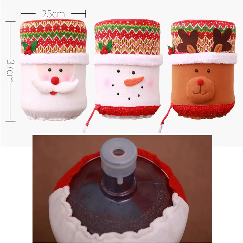 Колпачки для воды Санта-Клаус диспенсер рождественские украшения крышка фонтана