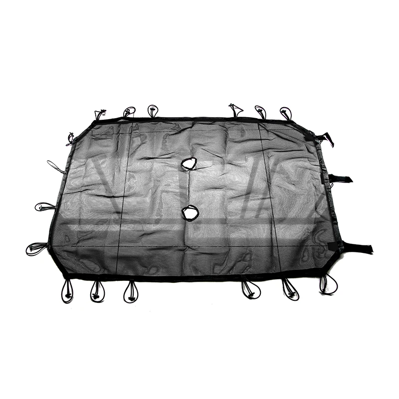 black 4 door MOPAI 2/4 двери автомобиля крыша сетка Бикини Топ солнцезащитный козырек УФ Защита от солнца сетка защита для Jeep Wrangler JK 2007- автомобильный стиль - Название цвета: black 4 door