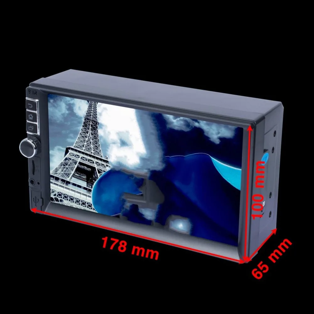 7740 2 Din Автомобильный MP4/MP5 плеер 7 дюймов сенсорный экран с радио GPS SD USB AUX заднего