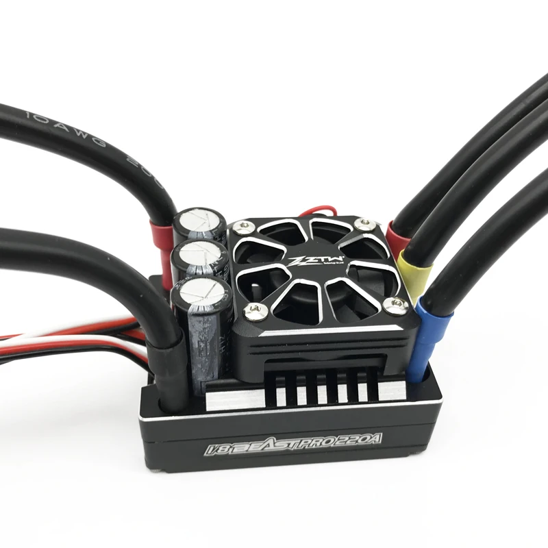 ZTW 1:8 Beast PRO SS 220A Turbo 6 V/7 4 V Регулируемый 8A BEC бесщеточный ESC водонепроницаемый