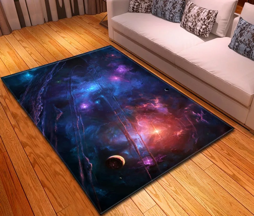 14 Простой Таинственный Звездное ковер для гостинной спальни столовая rugs and carpets шелковистый для дома, гостиной Космический galaxy ковер - Цвет: 14