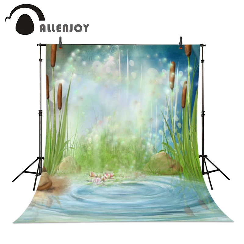 Allenjoy background for photo spring Easter Clear river baby shower Professional photography photophone photozone vinyl backdrop | Фото- и