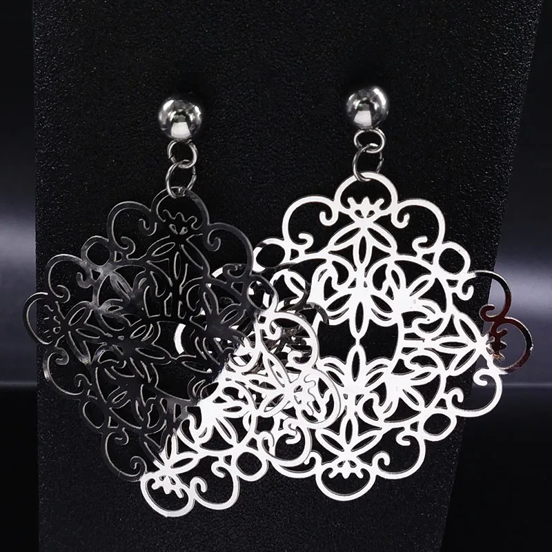 Женские серьги-гвоздики из нержавеющей стали серьги большого размера