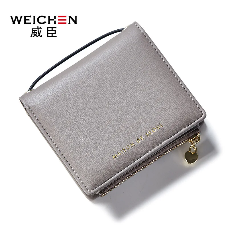 Женские lovley короткий небольшой клатч кошелек женский искусственная кожа