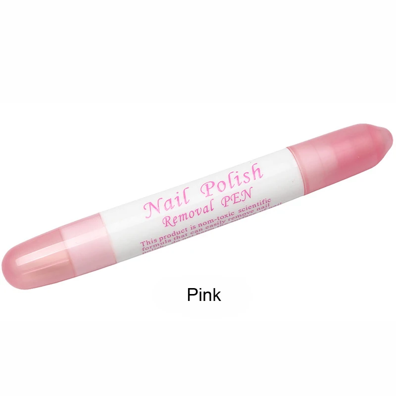 Pink 5 шт./лот, ручка-корректор для ногтей, удаляет ошибки при окрашивании с 3 типами, очиститель для ногтей, инструменты для удаления маникюра, набор для удаления гель-лака - Цвет: Pink