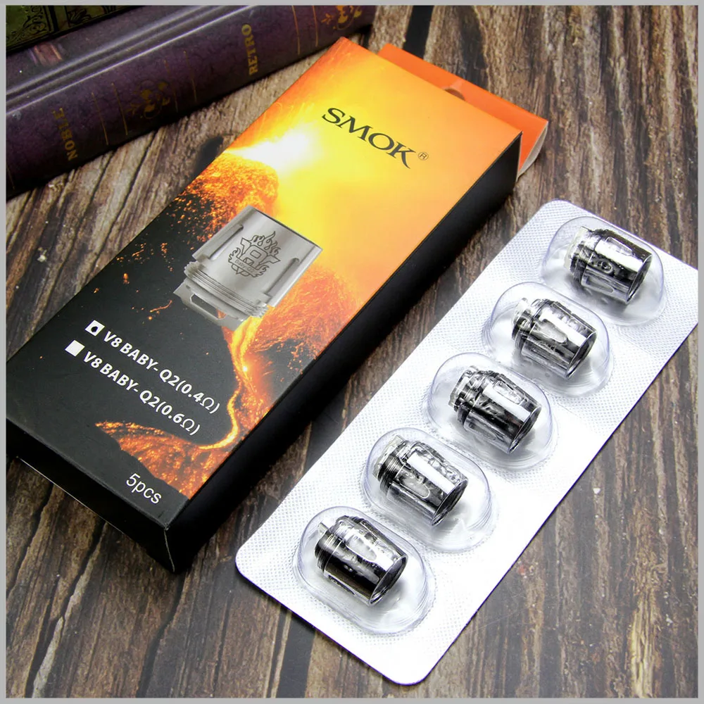Электронных сигарет Smok TFV8 ребенка катушки головы V8 Baby-T8 V8 Baby-T6 V8 Baby-X4 V8 Baby-Q2 ядро для TFV8 маленьких зверь Tank