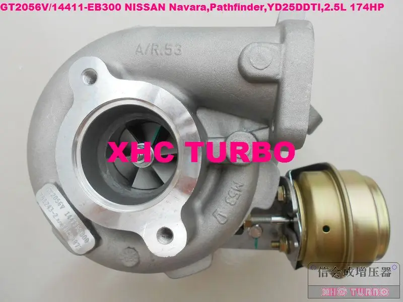 Турбокомпрессор GT2056V 751243-5002S 14411-EB300 для NISSAN Navara Pathfinder 2.5DI QW25/YD25DDTI 2.5L 174HP 2005-Новинка |