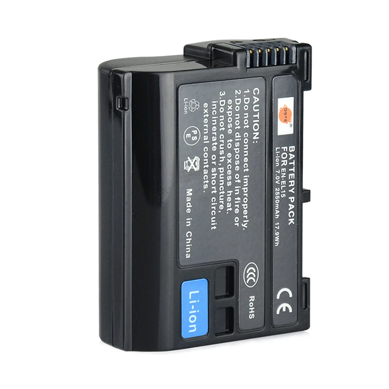 DSTE 3 шт. EN-EL15 enel15 Камера Батарея с USB Зарядное устройство для Nikon D7000 D7100 D800 D800E D610 D810 D7200 V1 D7500 D850 Z6 Z7
