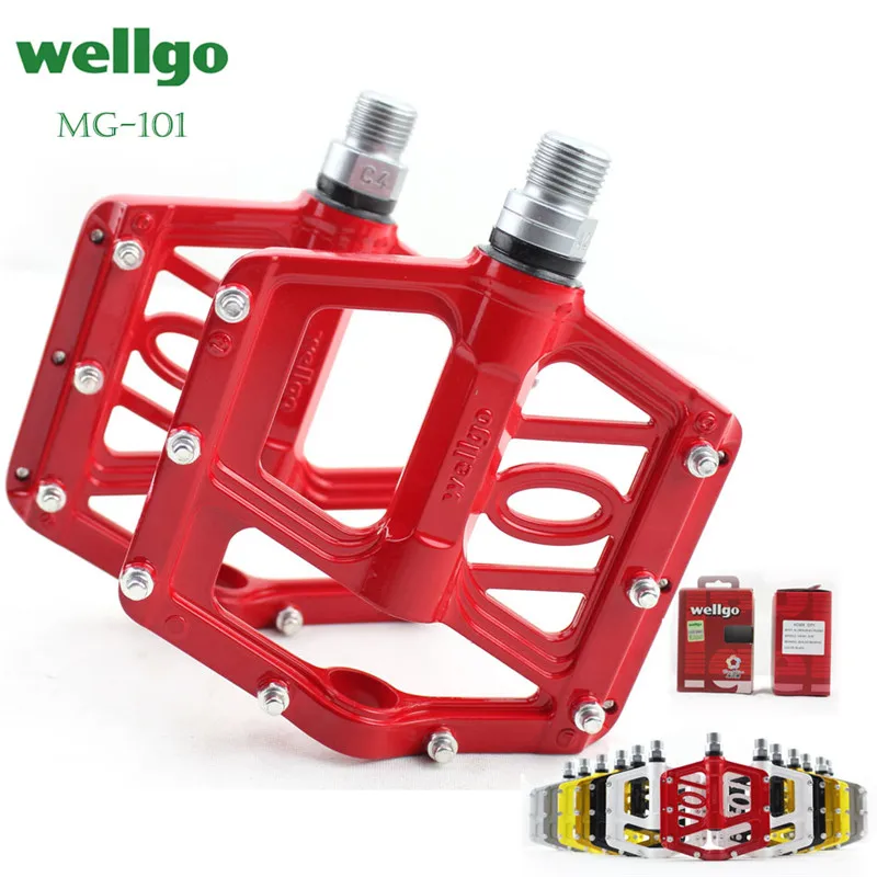 Велосипедная педаль Wellgo MTB сверхлегкая противоскользящая герметичная