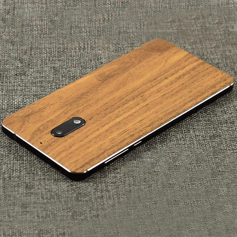 Ледяная поверхность дерево зерна задняя наклейка для Nokia 6 7 Plus ультра приятный