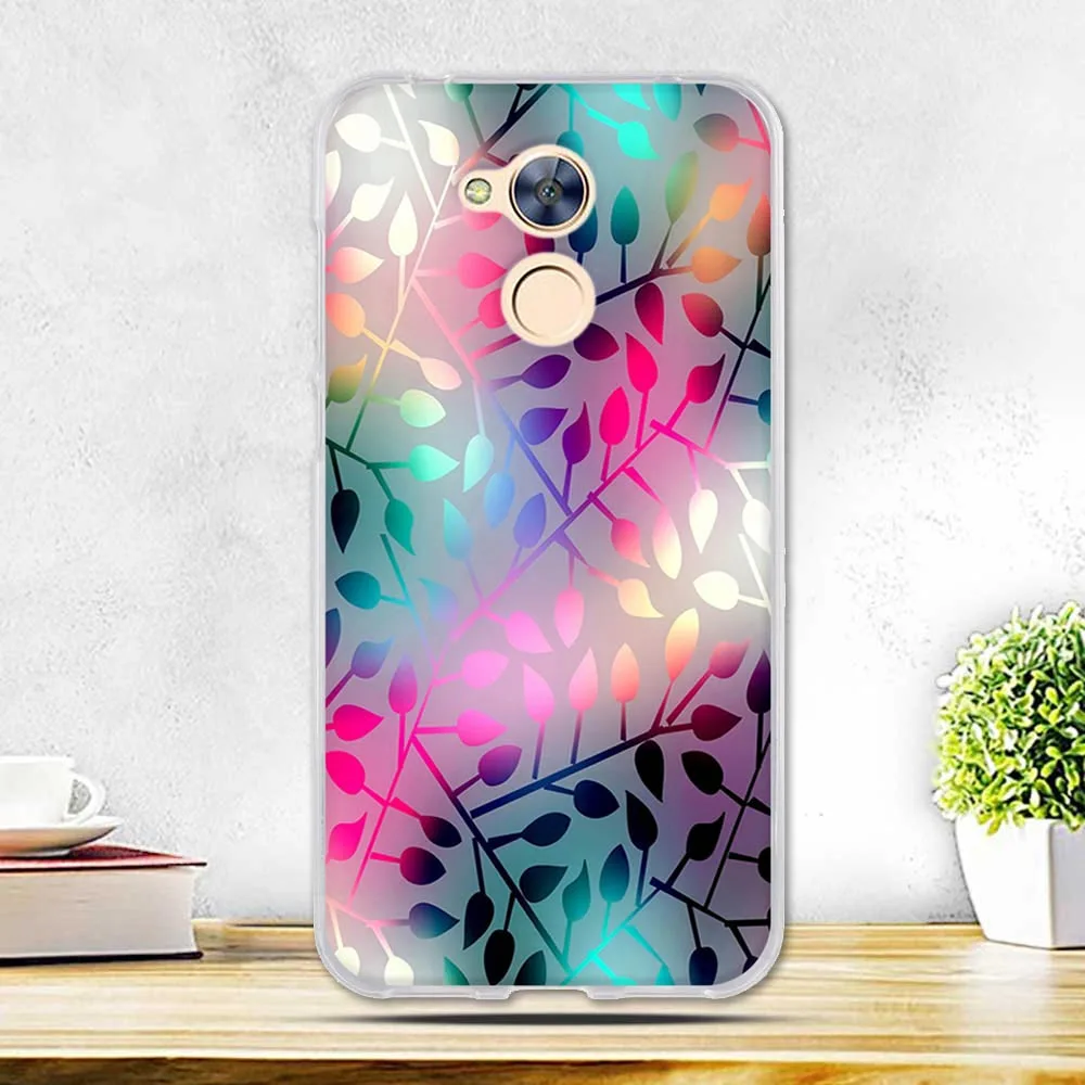 15 Чехол для huawei Honor 6A, мягкий силиконовый чехол с 3D рельефным рисунком, модная задняя крышка с цветочным рисунком для huawei Honor 6A 5,0 '', чехол s - Цвет: 15