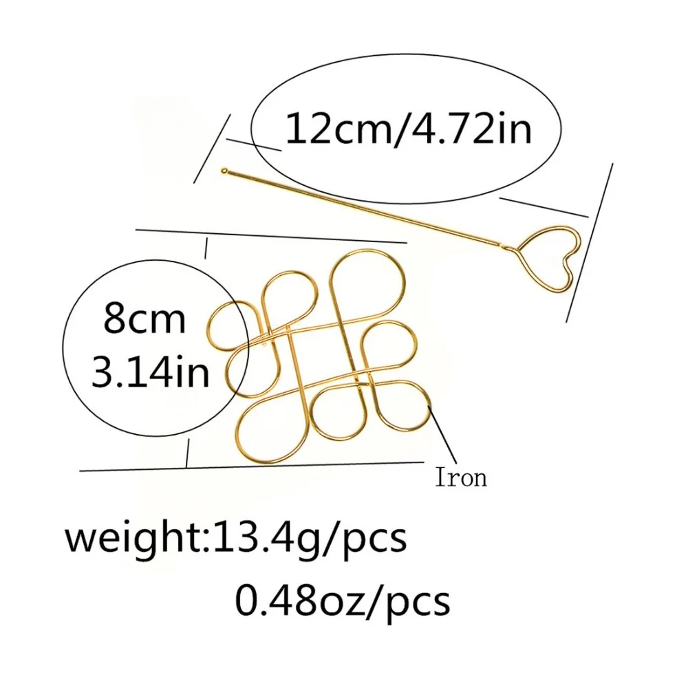 Заколки для волос с узлом женские элегантные винтажные золотистые заколки